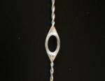 0.9x700mm Flanged Wire Heald Nylon Covered With Welded Eyelet