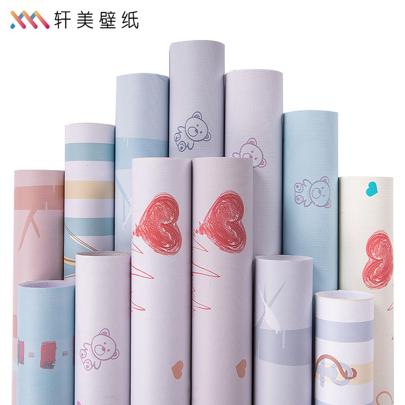 Wallpapers Size 60cm*10m per roll Modern Floral Design Self-Adhesive PVC Vinyl Wallpaper Waterproof for Bedroom and Hotel