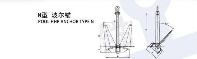 Carbon Steel 50kg N / TW Type Pool Marine Boat Anchors