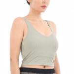 Ribbed Yoga Casual Sports Bra Fitness Workout Sports Bra
