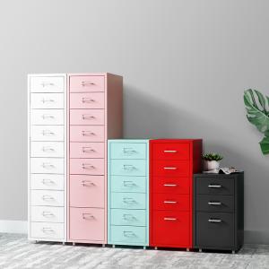 China Multifunctional 3 5 6 Drawers Pedestal Movable Metal Storage Cabinet wholesale