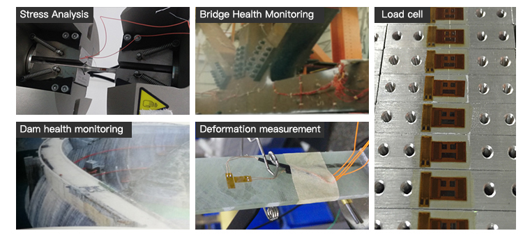 Ruijia Board Measurement Strainmeter High Precision Resistance Strain Gages Customized Strain Gauge Sensors