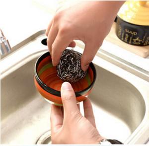 China Soft Touching Metal Scouring Ball AISI SS410 With Strong Cleaning Capacity wholesale