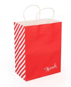 China CMYK 50gsm To 200gsm Durable Kraft Paper Bags Flexo Printing wholesale