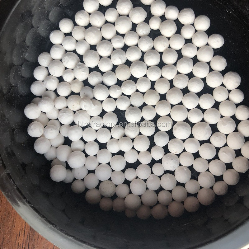 30mm 40mm 50mm 60mm Al2O3 Alumina Ball Ceramic Grinding Balls for Ball Mill Tunnel Kiln