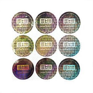 China Round 3D Custom Hologram Stickers Security Self Adhesive wholesale