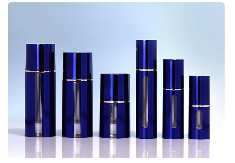 AS Material Empty Refill 20ml 30ml 50ml Plastic Airless Pump Bottle for Skin Care Sunscreen Acceptable Customer's Logo