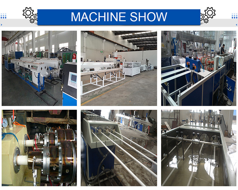 16 - 110MM PVC Pipe Extrusion Line Plastic Pipe Making Machine