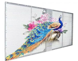 China Shop Window SMD1921 P7.81 Advertising LED Mesh Screen wholesale