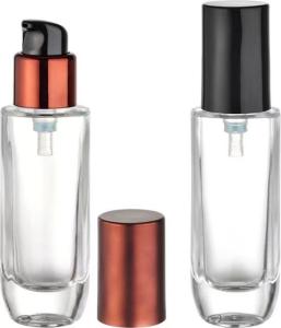 China Compact Design Cosmetic Pump Bottle Total Height 163mm Capacity 30ml wholesale