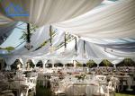 Temporary Clear Roof Wedding Marquee Tents Fire Retardant Rot Proof Guest Tent