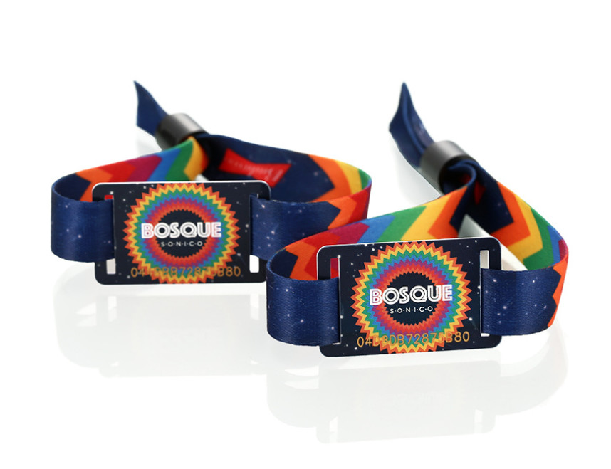 Social Distancing NFC RFID festival Wristband For Access Control Management