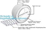 aluminum foil duct tape waterproof aluminum tape with bottom paper,OEM free