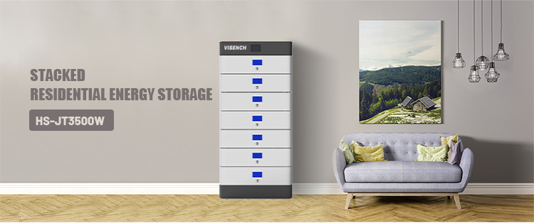 Visench brand Stacked Storage Battery 20kwh 30kwh Home Energy Storage Lfep04 Lithium Ion Battery for solar battery