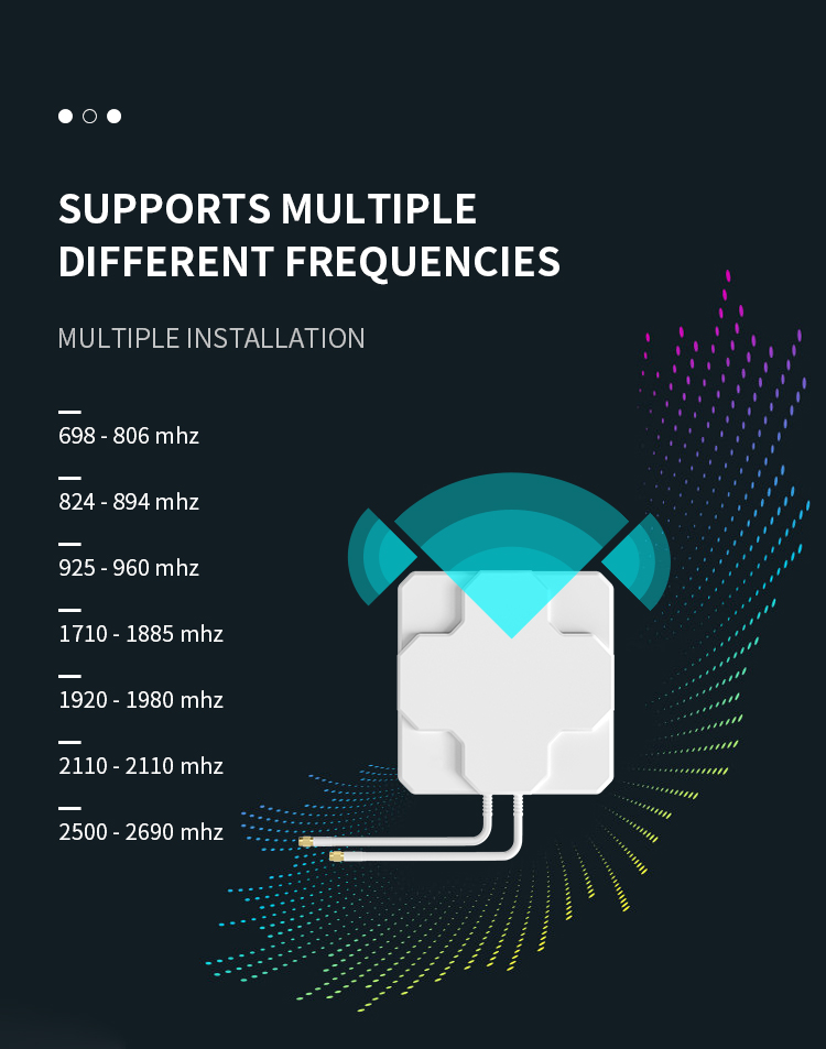 4G LTE MIMO External Antenna 9dBi 700-2700MHz for Huawei Router in Vertical Polarization
