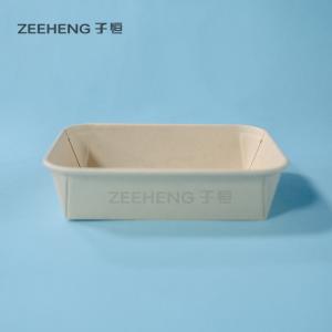 China Biodegradable Disposable Kraft Bowls Paper Print Food Container With Lids wholesale
