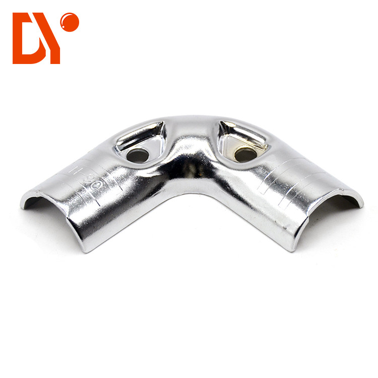 Chrome Coated Metal Pipe Joints , Pipe Fitting System For Lean Pipe Products