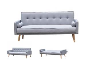 China Modern Grey Fabric Sofa Bed Foldable Reclining Positions Europe Style wholesale