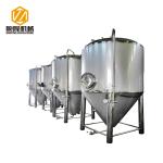 2 Vessels 304 Micro Beer Brewing Equipment Electricity / Steam Heating