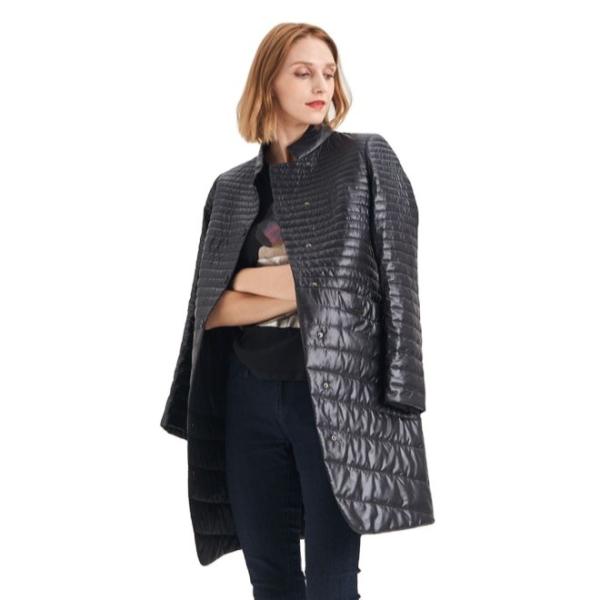 FODARLLOY Female Casual Warm Cropped Stand-collar Winter Coats For Ladies Women