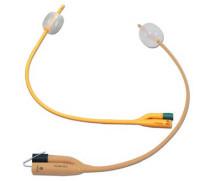 China Siliconized Medical Foley Catheter 16 French Urinary Catheter Two Way High Balloon Volume wholesale