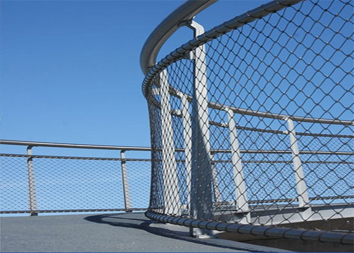 7*7 7*19 Balcony Stainless Steel AISI304 Wire Rope Netting For Safety Fence