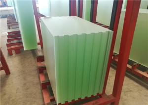 China Patterned Solar PV Glass , Ultra White Low Iron Toughened Glass 91.7% Transmittance wholesale