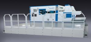 China Automatic Die Cutting And Creasing Machine Stripping Front Lead Feeding wholesale