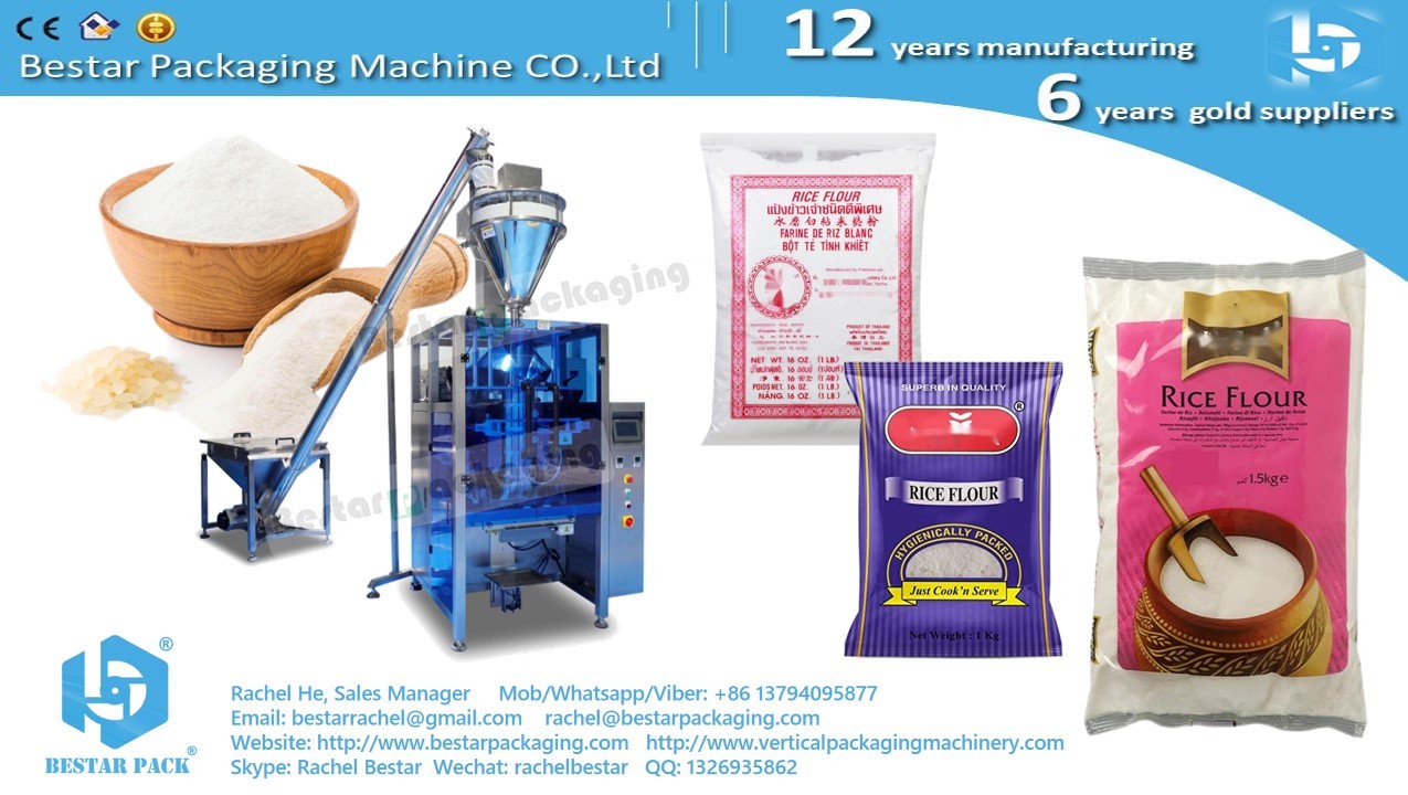Cassava flour quad bag packing machine BSTV-550DZ