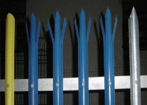 China D Section Security Palisade Fencing 1.5m Square Post wholesale