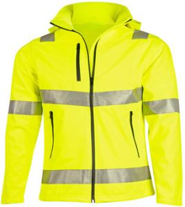 China Heavy Duty Mens Reflective Jacket , Customized Color Hi Vis Softshell Jacket wholesale