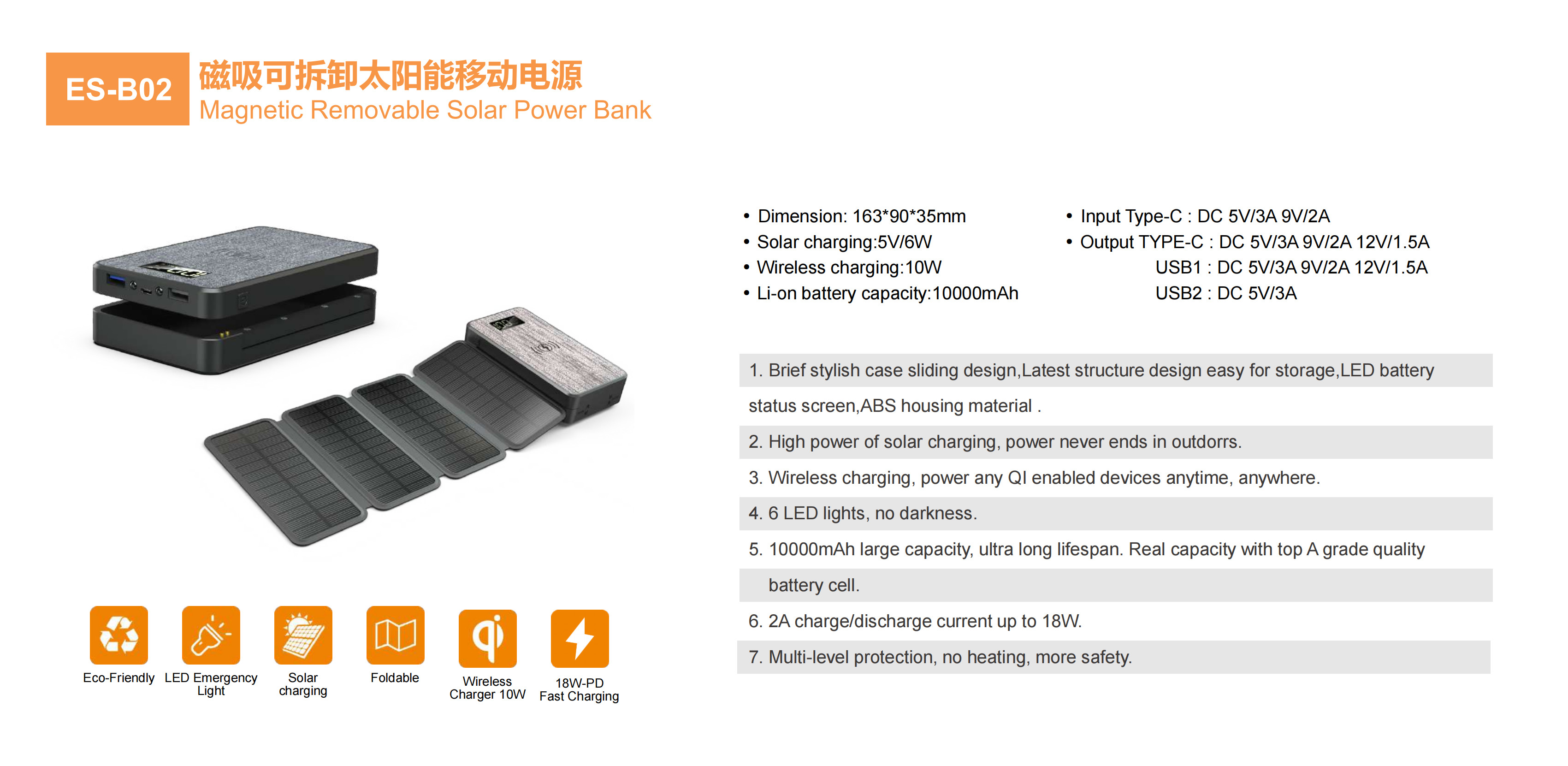 China Solar Power Bank w/ Wireless Charger, consumer electronics Products Manufacturers & Suppliers