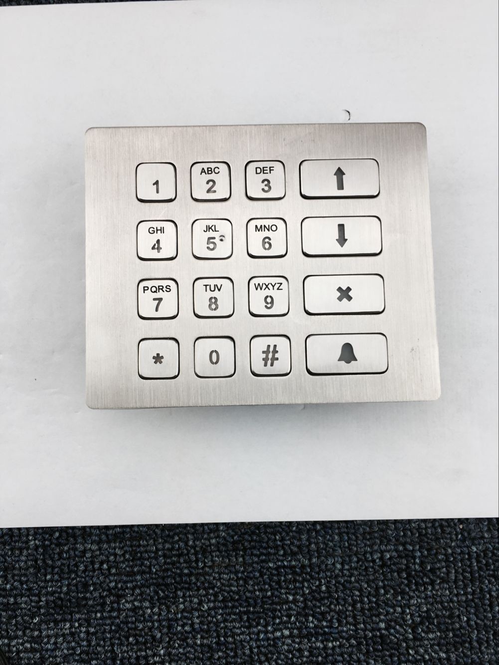 factory supply illuminated keypa metal keypad with 16 key buttons