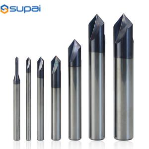 China 30 Degree Solid Carbide Chamfer End Mill 4 Flute For Steel wholesale