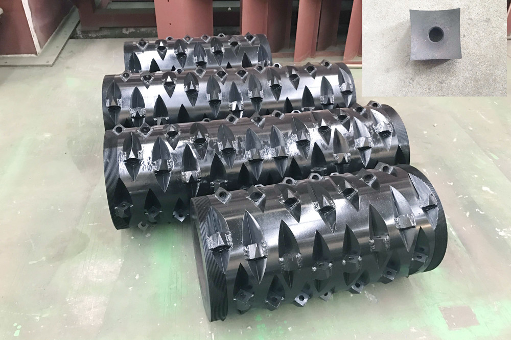 2 Stationary Blade Plastic Waste Shredder , Commercial Plastic Shredder 300kg/H Output