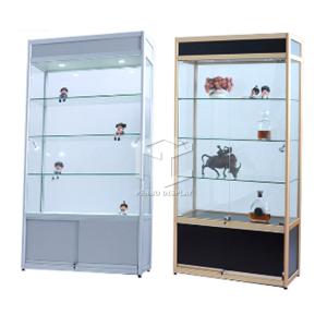 China 2000mm High Lockable Clear Glass Display Showcase Cabinet 20KG Per Shelves wholesale