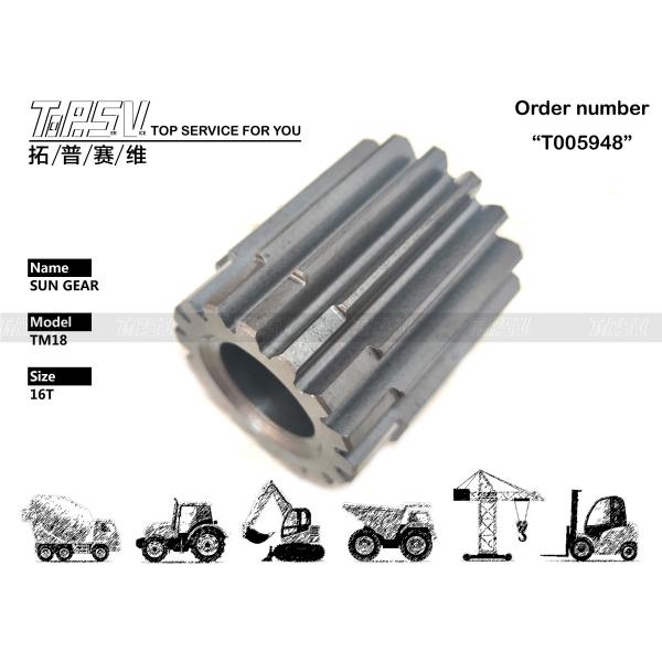 Precision Black XKAY-01766 TM18 Excavator Travel 2 Stage Sun Gear Drive For