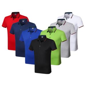 China Silk Cotton Custom Embroidered Polo Shirts Athletic Stretch Moisture Wicking wholesale