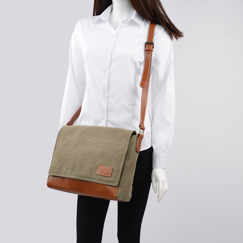 Unisex Leather Shoulder Tote 13.7Lx4.1Wx11H Customized Color Easy Carry