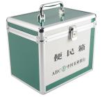 Green Acrylic Carrying Case For Accessories Aluminum Storage Box To Organize