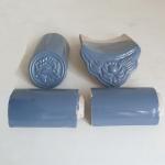 Clay roof tiles glazed grey roof style building