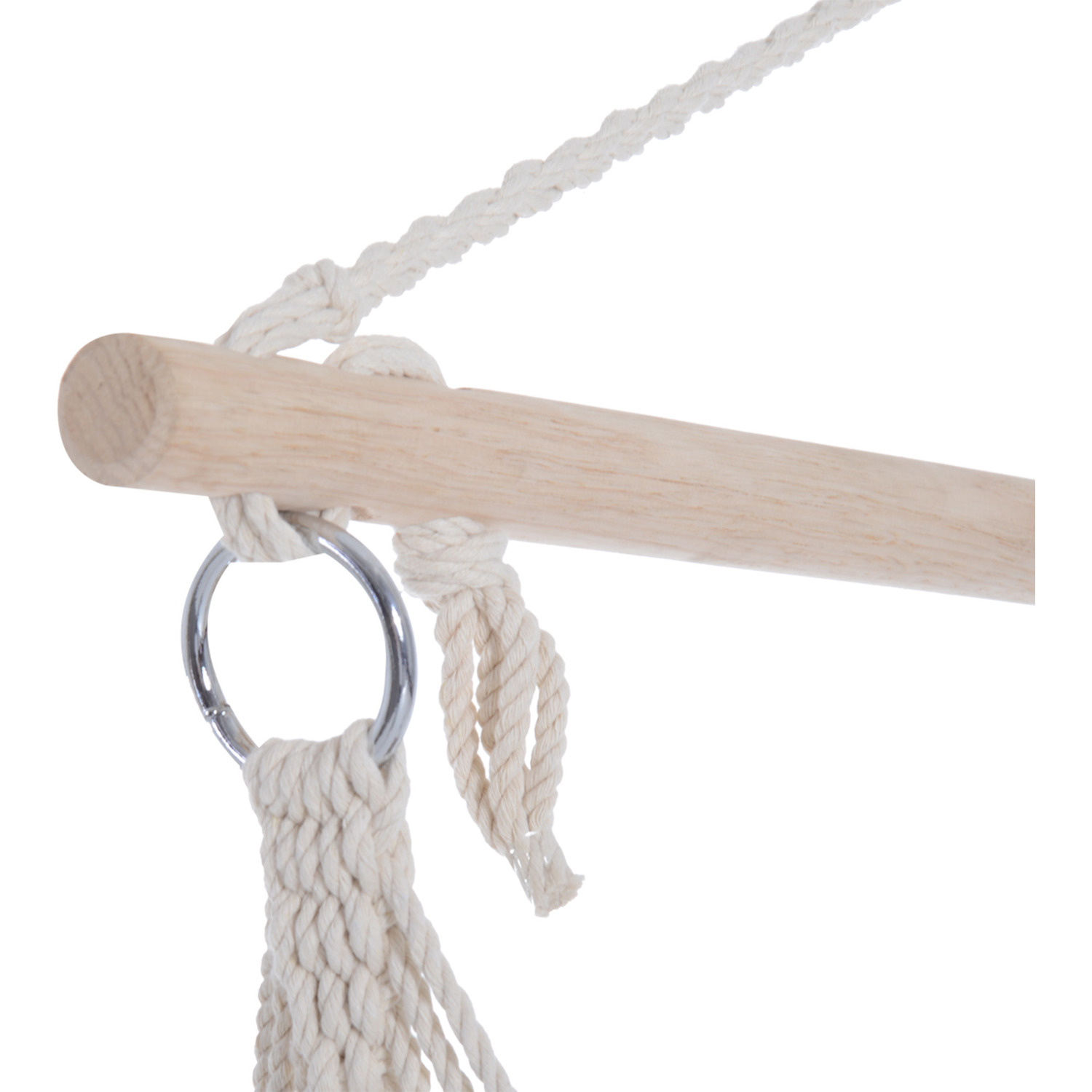 3.1kg AJUNION Outdoor Swing Hammock Seat Modern Style Hanging Cotton Rope Swing Chair