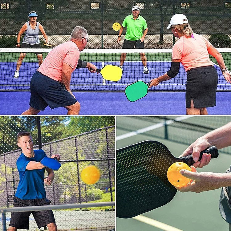 Sports Outdoor Pickleballs with 40 Holes Injection Molding and TPE Elastic Bulk Packs