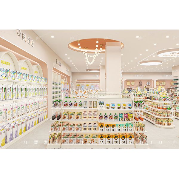 BBC003 Customized Store Design baby clothing display rack baby shoe display for Baby Shop Interior Design