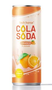 China Soda Drink OEM Beverage Orange Flavour Cola Drink Canning Service wholesale