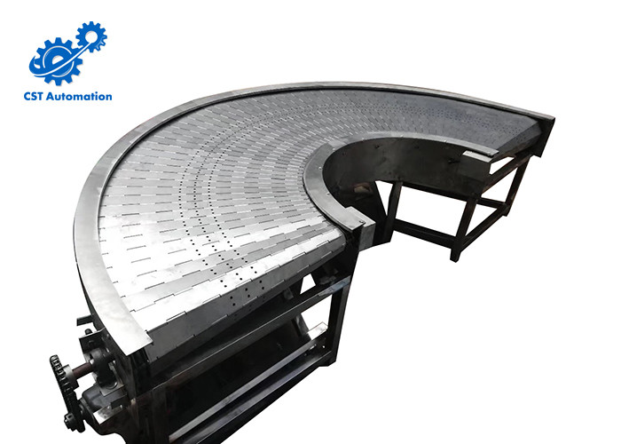 Wear Resistance 180 Degree Belt Conveyor , Stainless Steel Belt Chain Conveyor