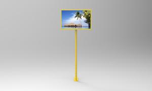 China Metal Frame 27&quot; 1920x1080 400cd/m2 Lcd Digital Signage 350MHz wholesale