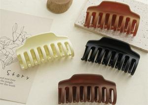 China Instagram resin pure color women hair clip accessories Shark Bobby Pin 2022 new feminine matte grips OEM logo wholesale