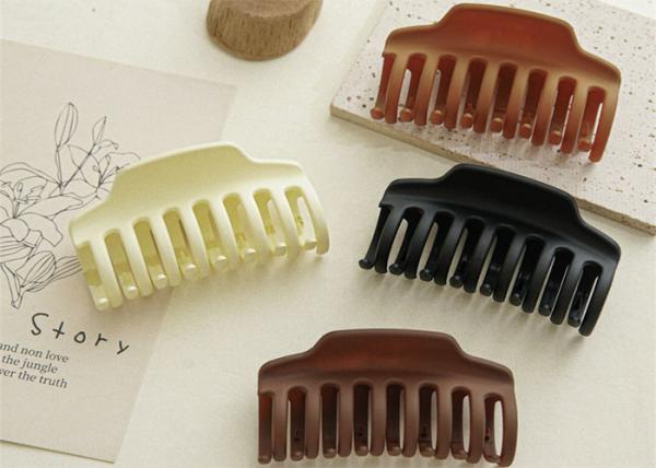 Instagram resin pure color women hair clip accessories Shark Bobby Pin 2022 new