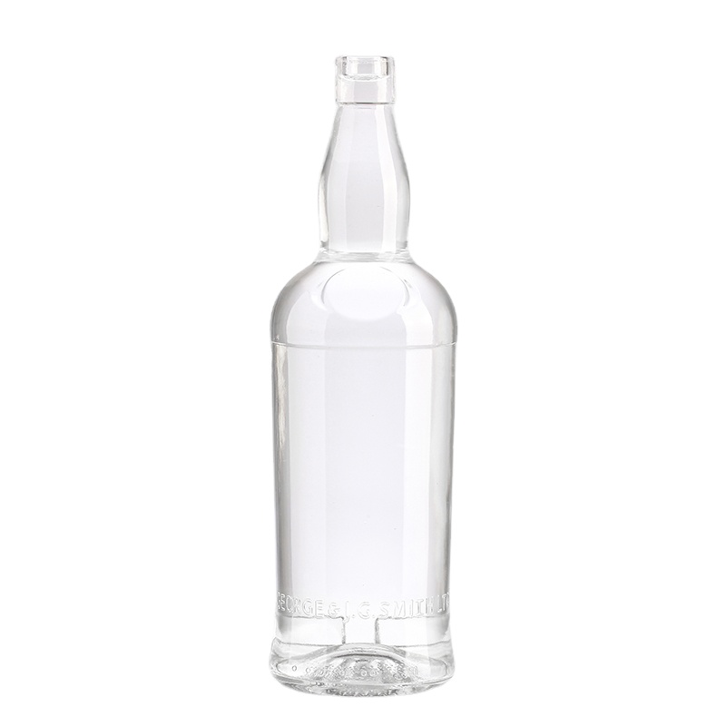 Clear Glass Body Material Wine Vodka Bottle 500ml 750ml Whiskey Bottle